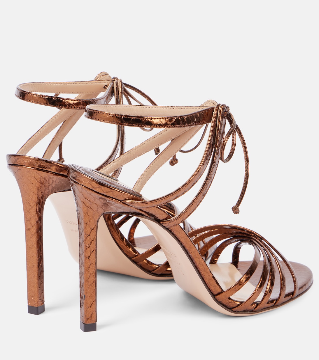 Sandalias Angelica 105 de piel grabada | Tom Ford