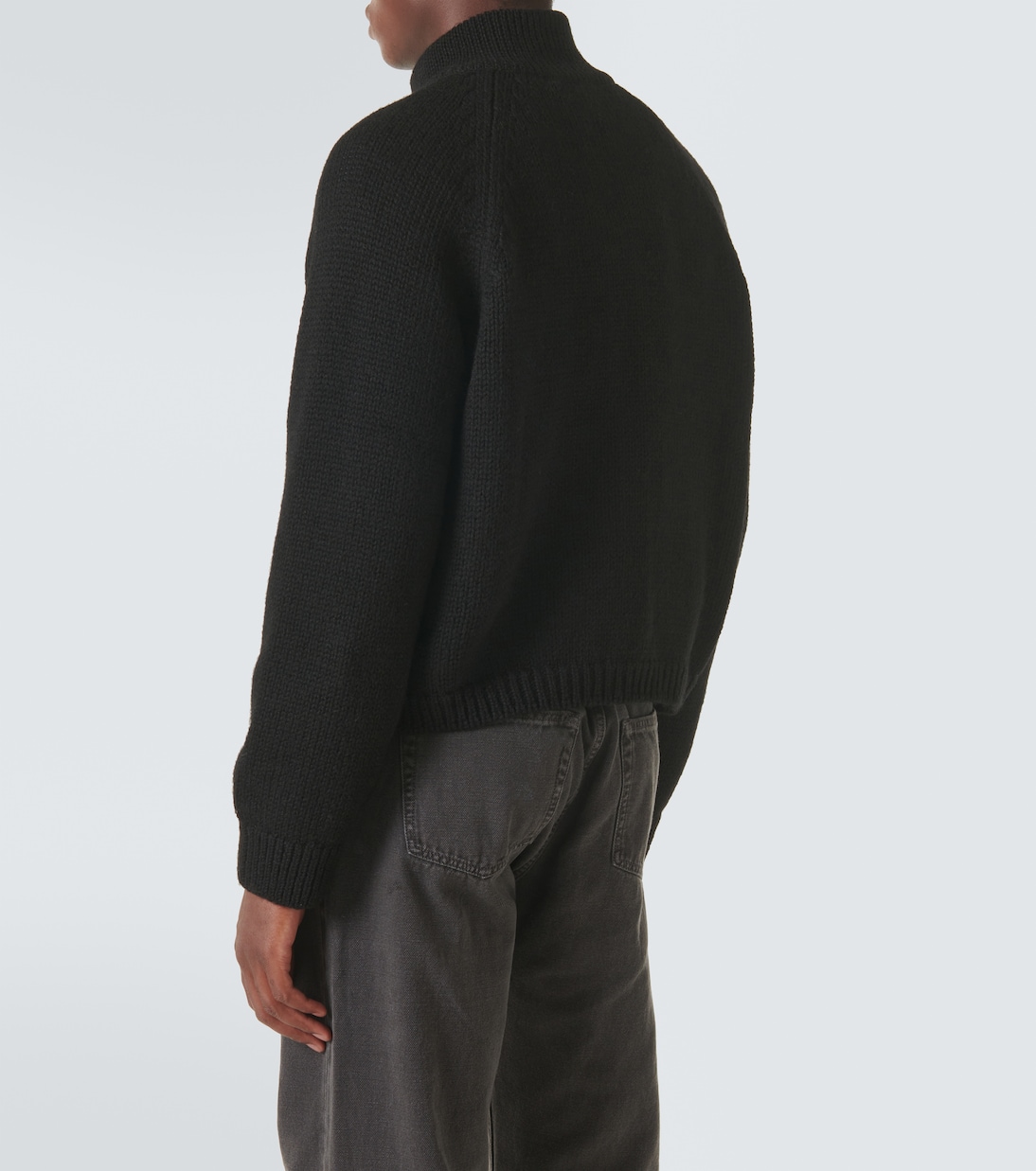 Pullover cropped in lana con zip | Our Legacy