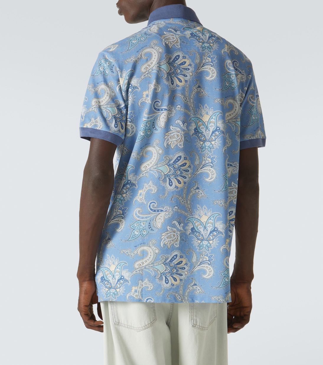 Polo de piqué de algodón con paisley | Etro