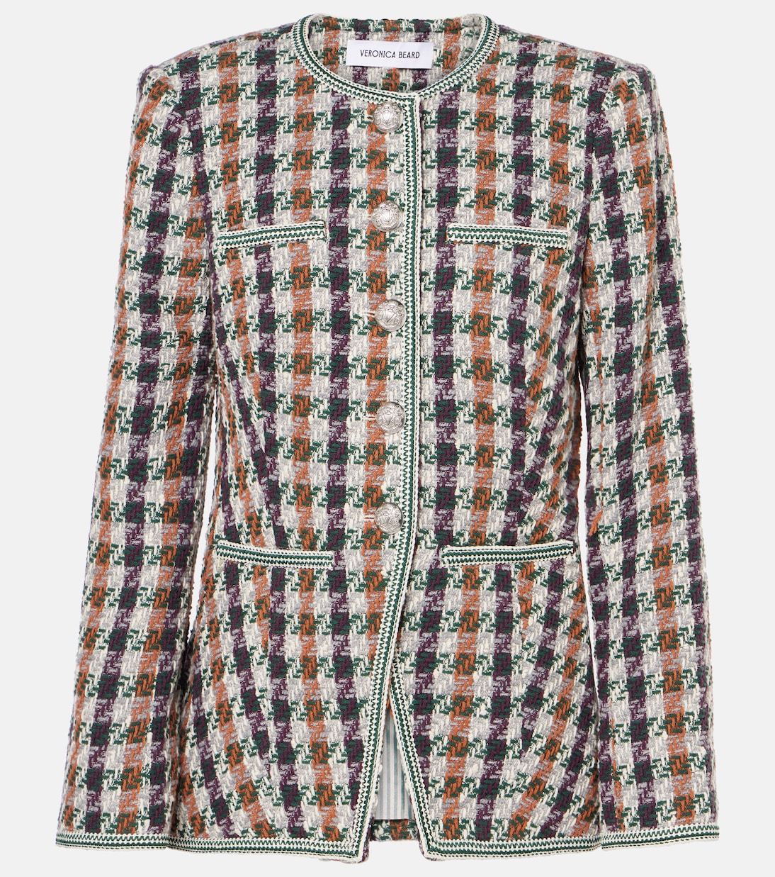 Giacca Alessia in misto cotone pied-de-poule | Veronica Beard