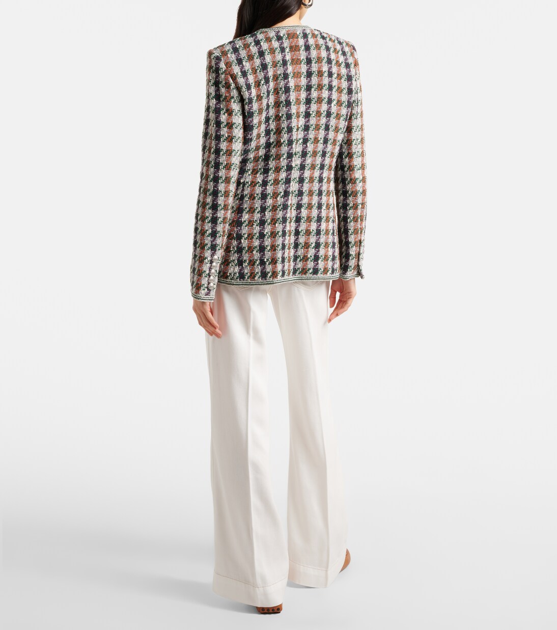 Giacca Alessia in misto cotone pied-de-poule | Veronica Beard
