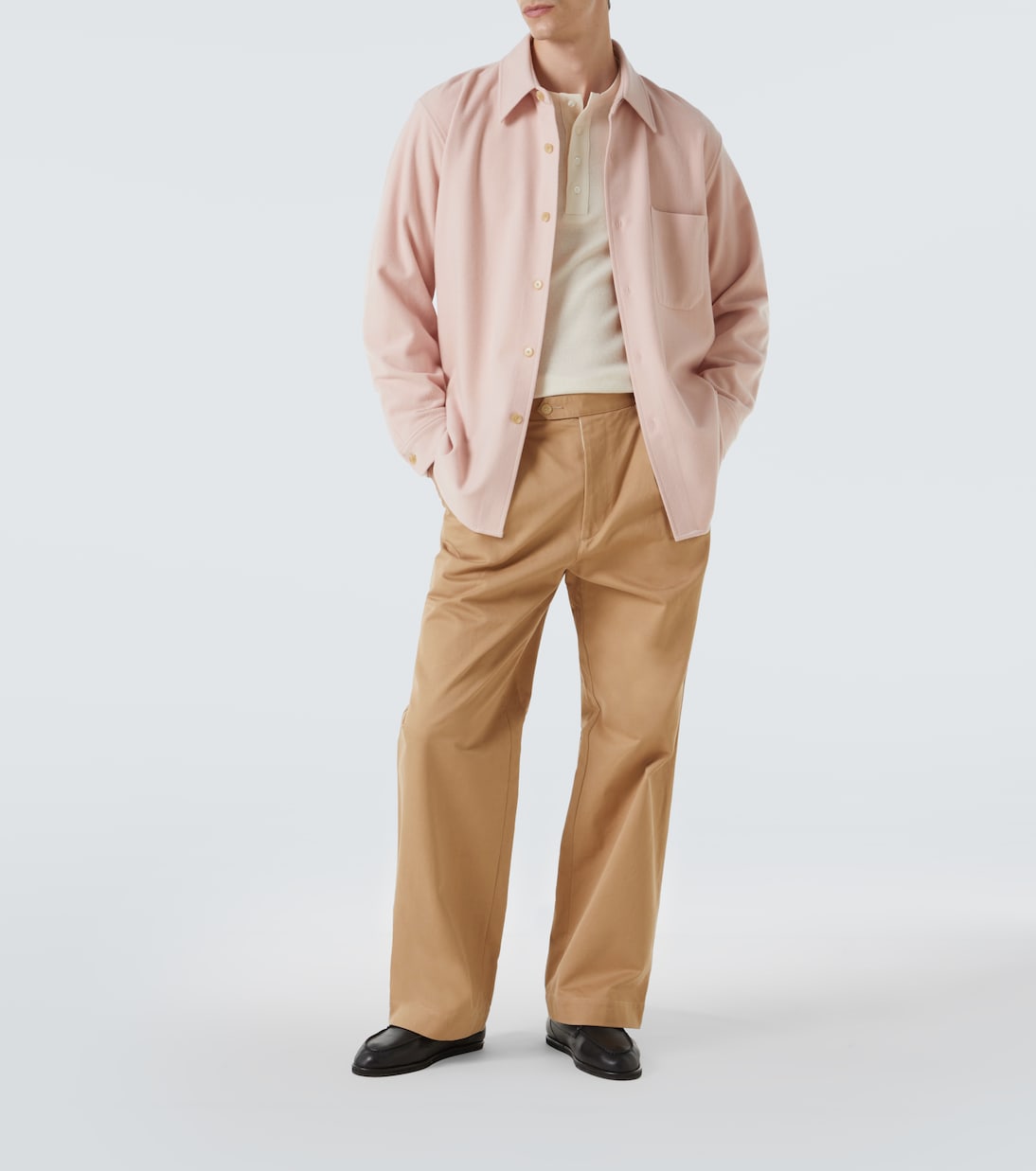 Camicia Henley in cotone | Auralee