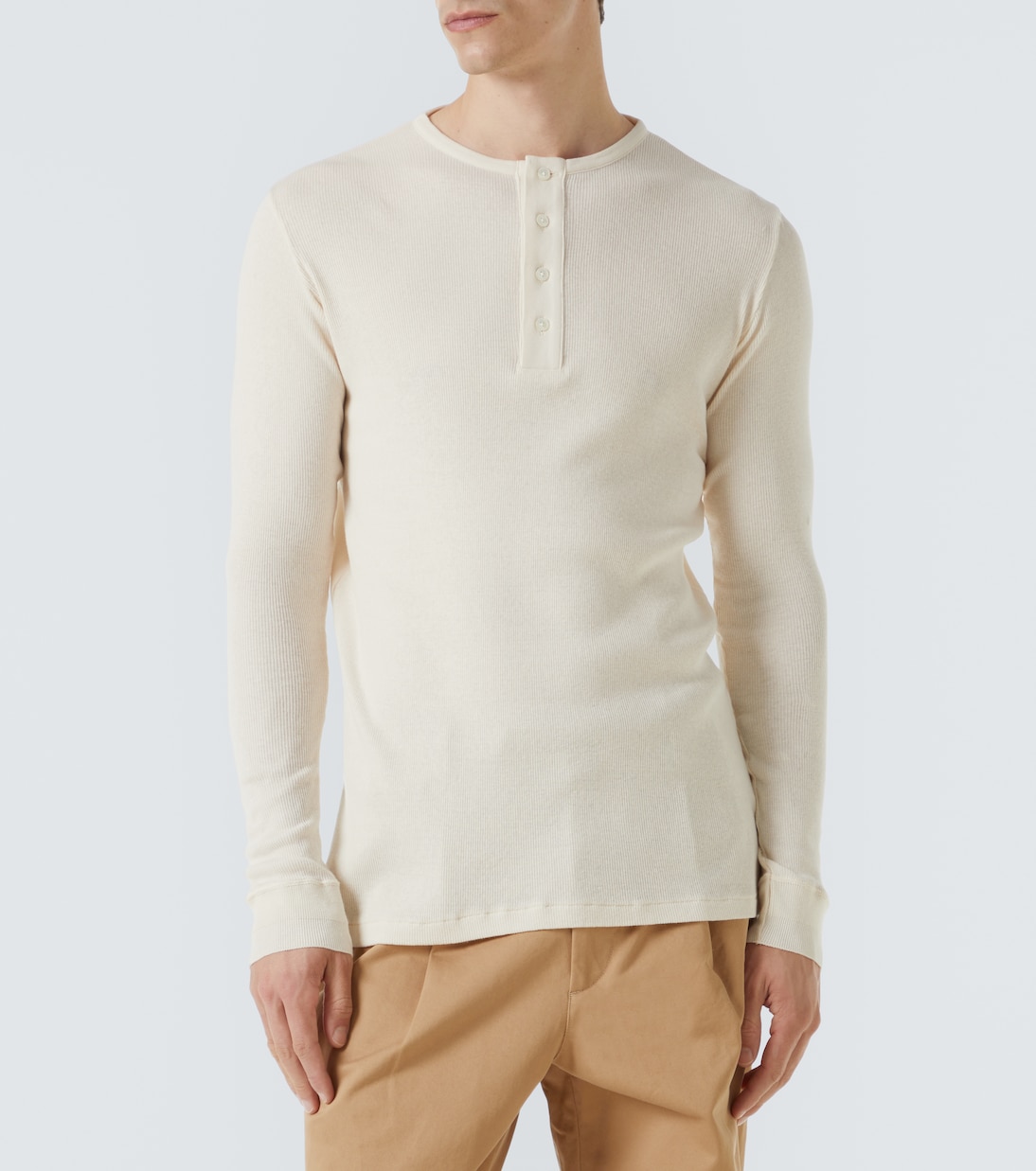 Camicia Henley in cotone | Auralee