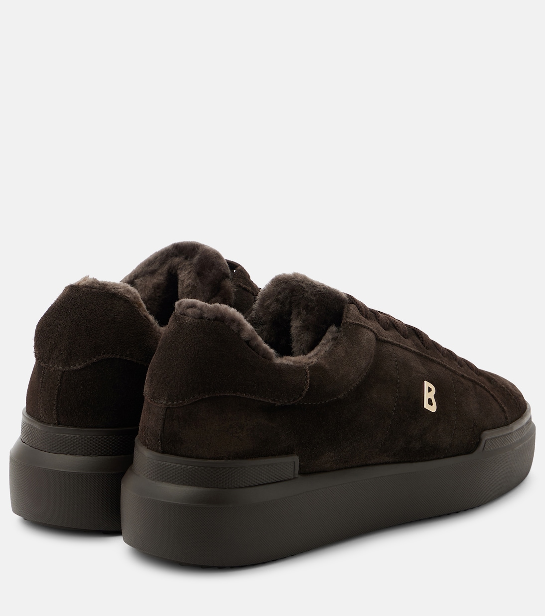 Baskets Hollywood en daim et shearling | Bogner