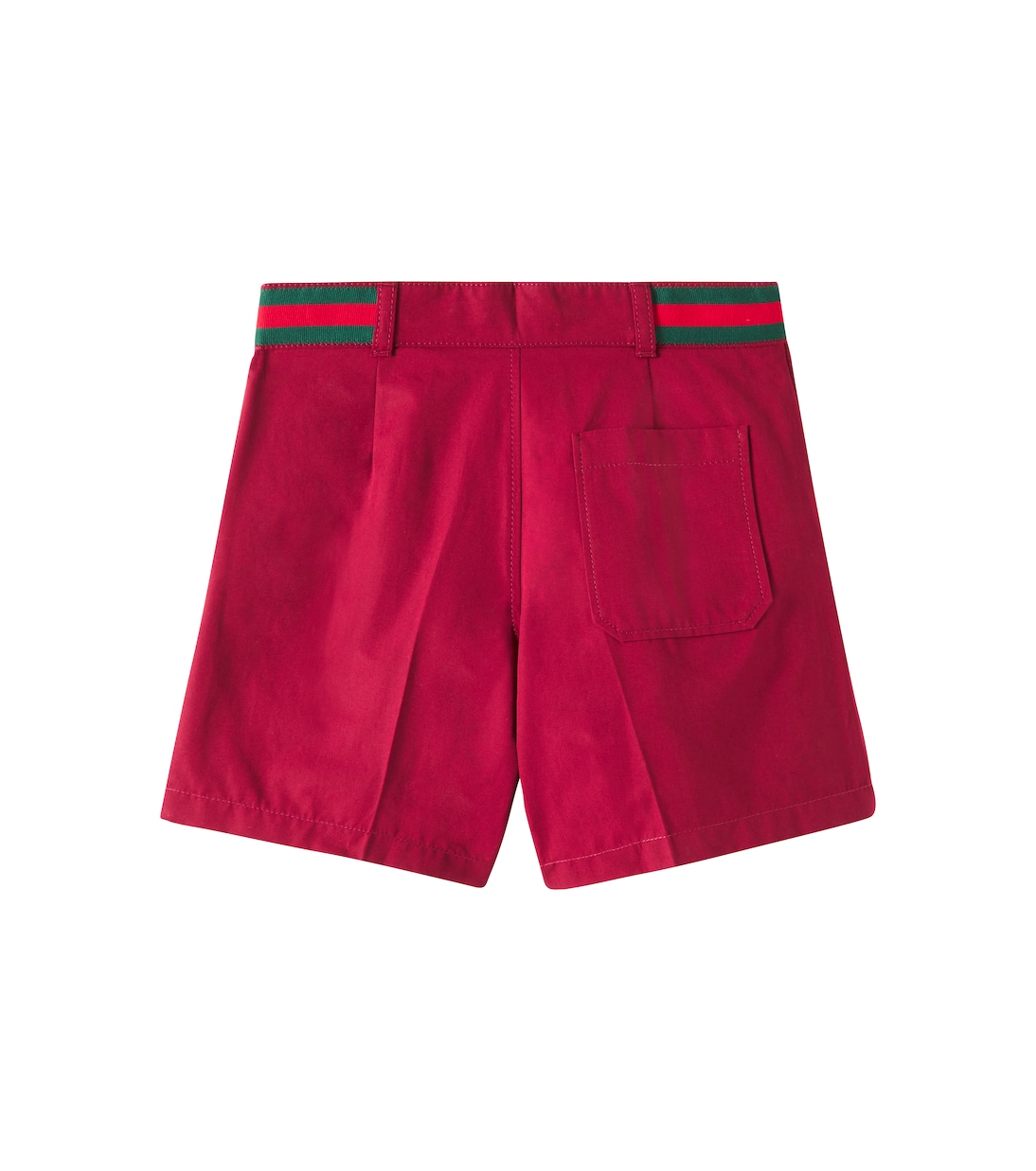 Web Stripe cotton poplin Bermuda shorts | Gucci Kids