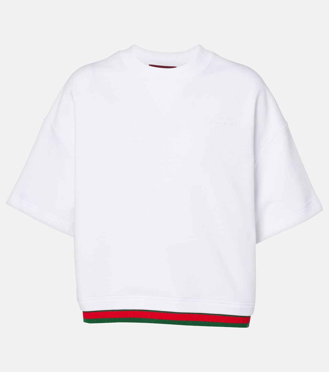 Crop top de jersey de algodón | Gucci