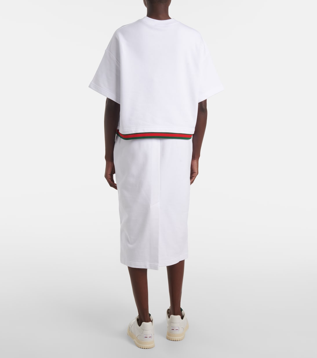 Crop top de jersey de algodón | Gucci