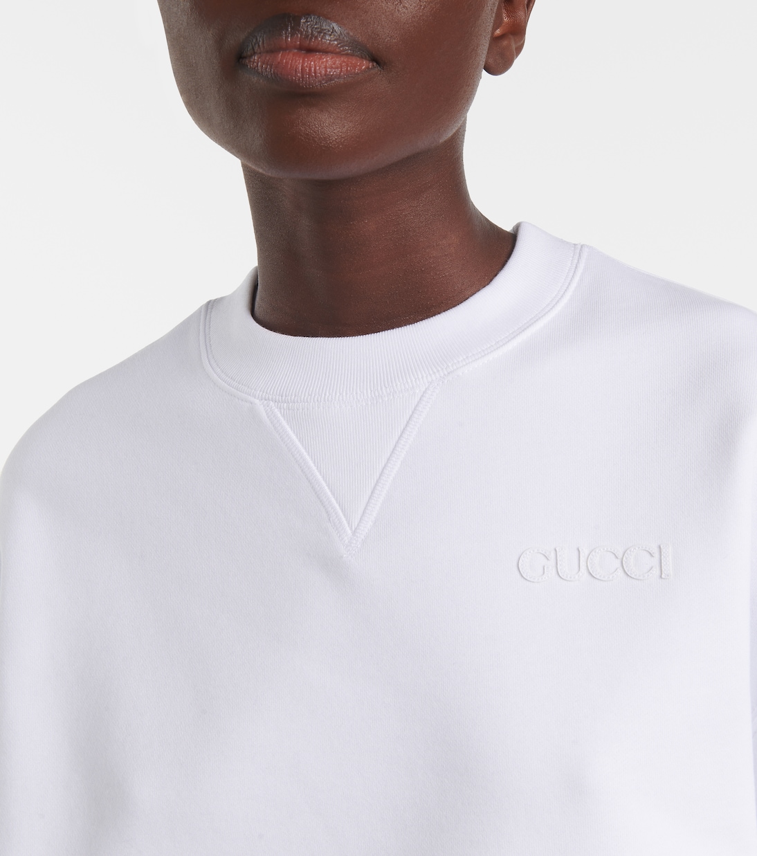 Crop top de jersey de algodón | Gucci
