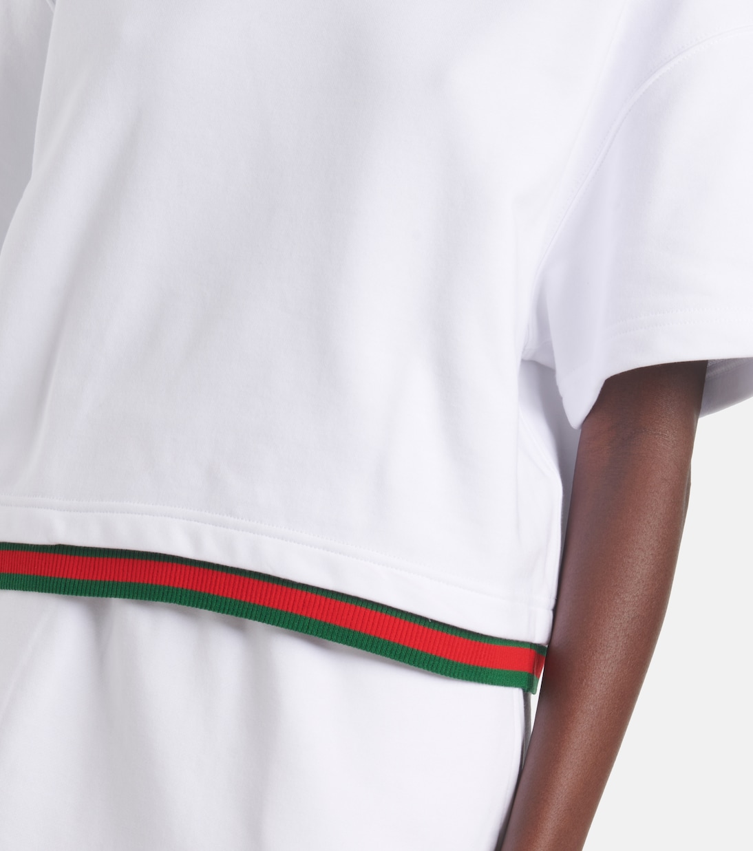 Crop top de jersey de algodón | Gucci