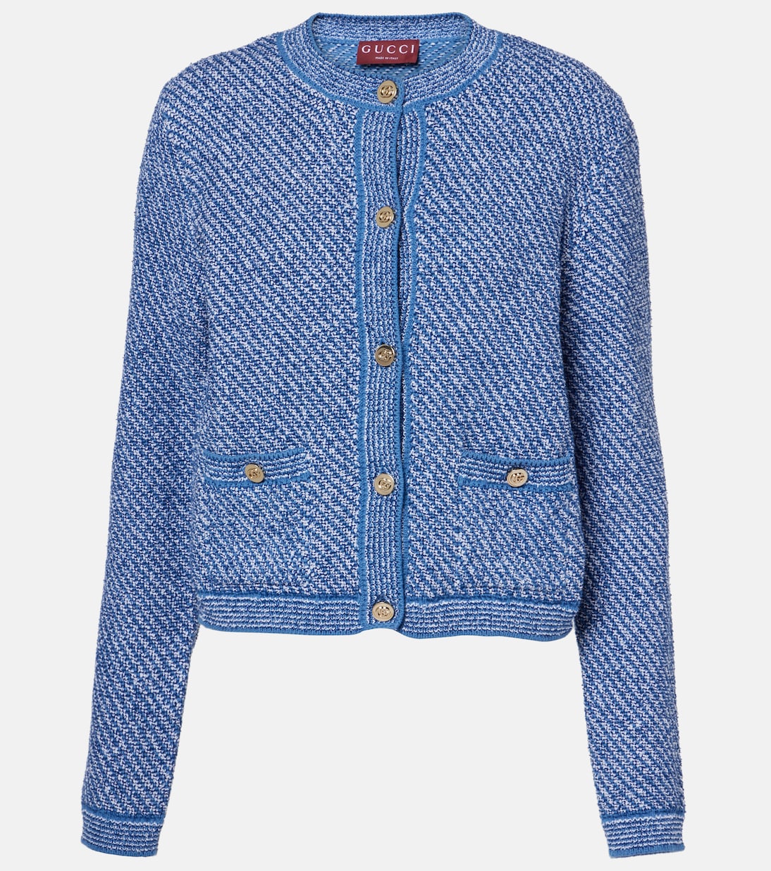Cárdigan de mezcla de lana con GG | Gucci