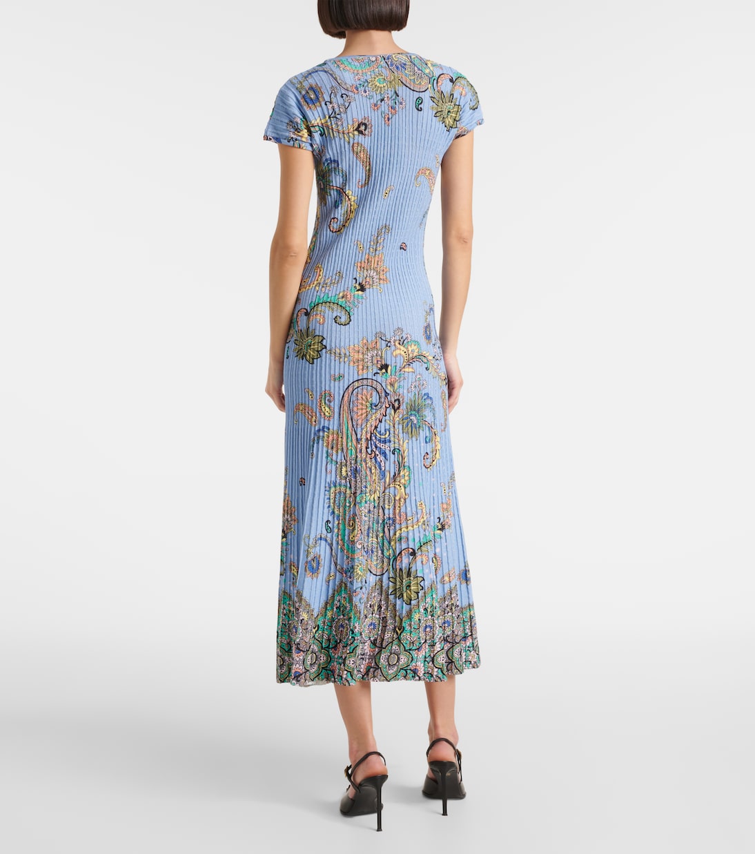 Printed cotton-blend midi dress | Etro