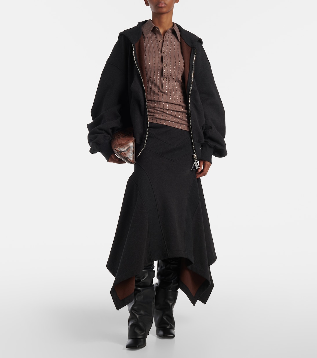Felpa in cotone con cappuccio | The Attico
