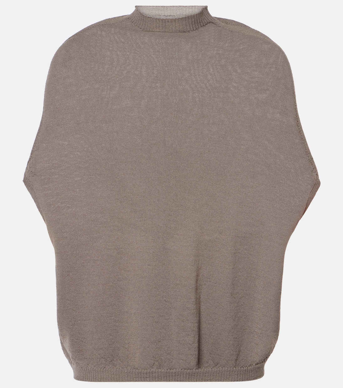 Wool turtleneck top | Rick Owens