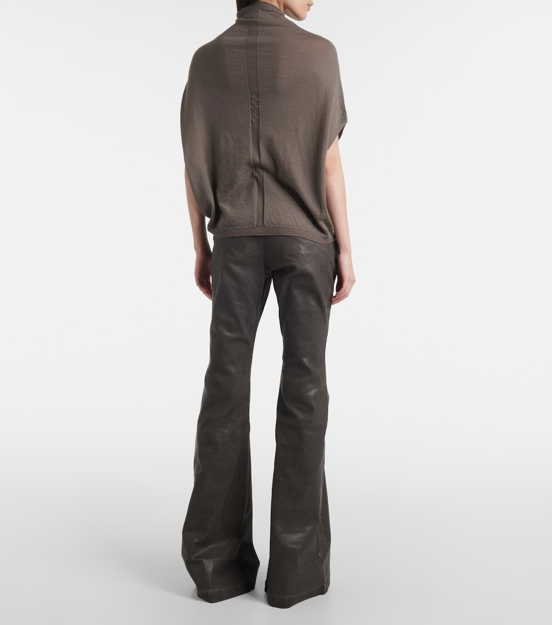Wool turtleneck top | Rick Owens