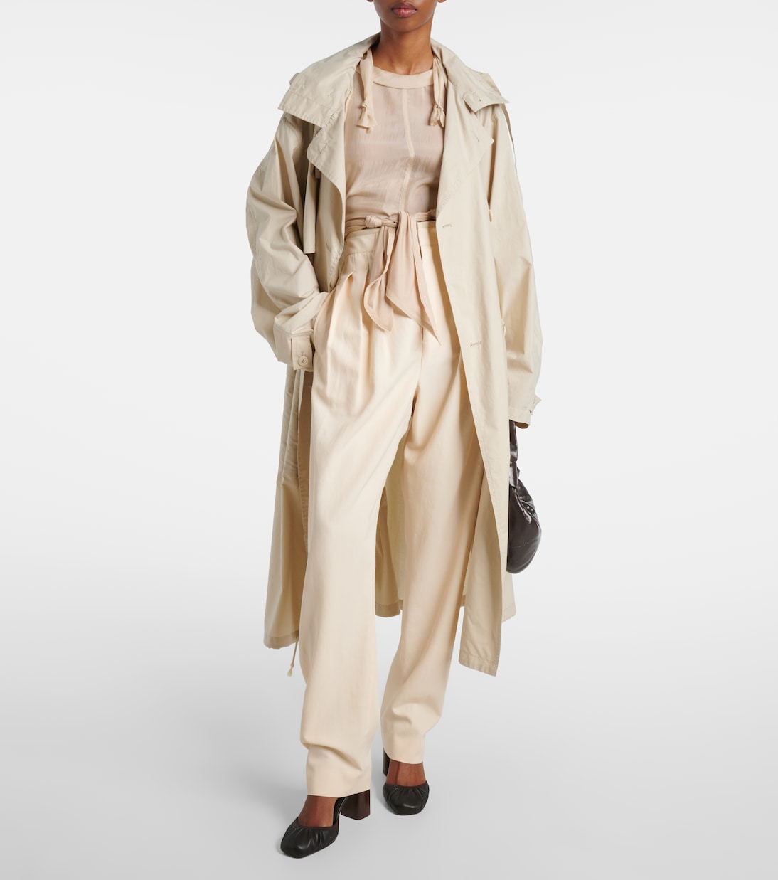 Top in seta con volant | Lemaire