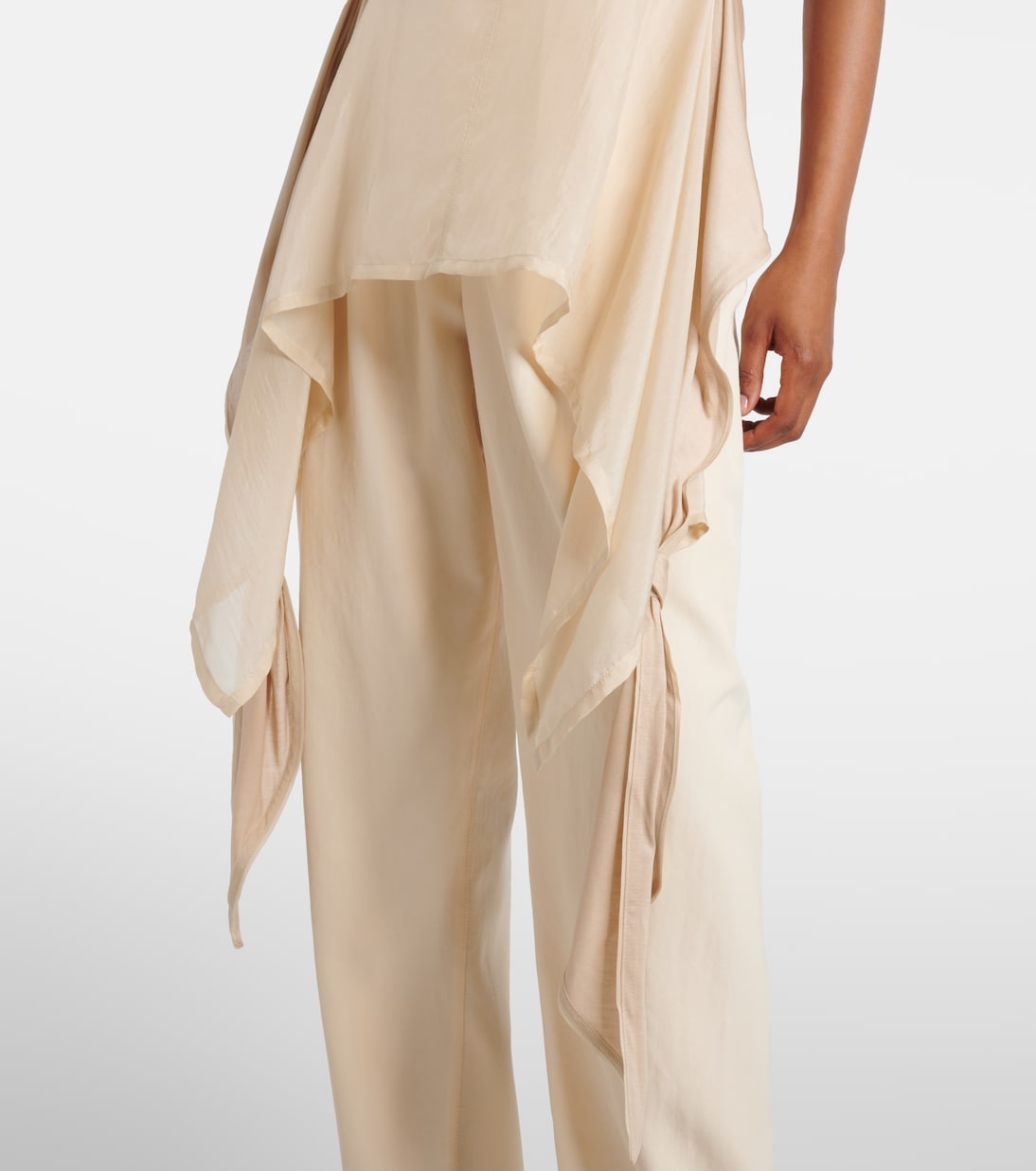 Top in seta con volant | Lemaire