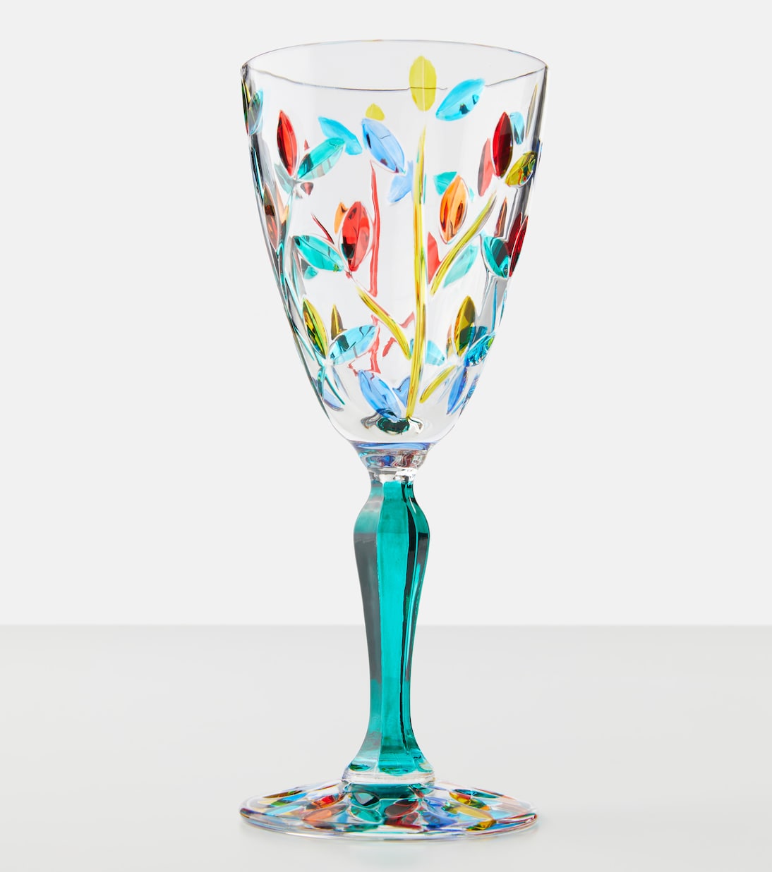 Floral set of 4 crystal glasses | Les-Ottomans