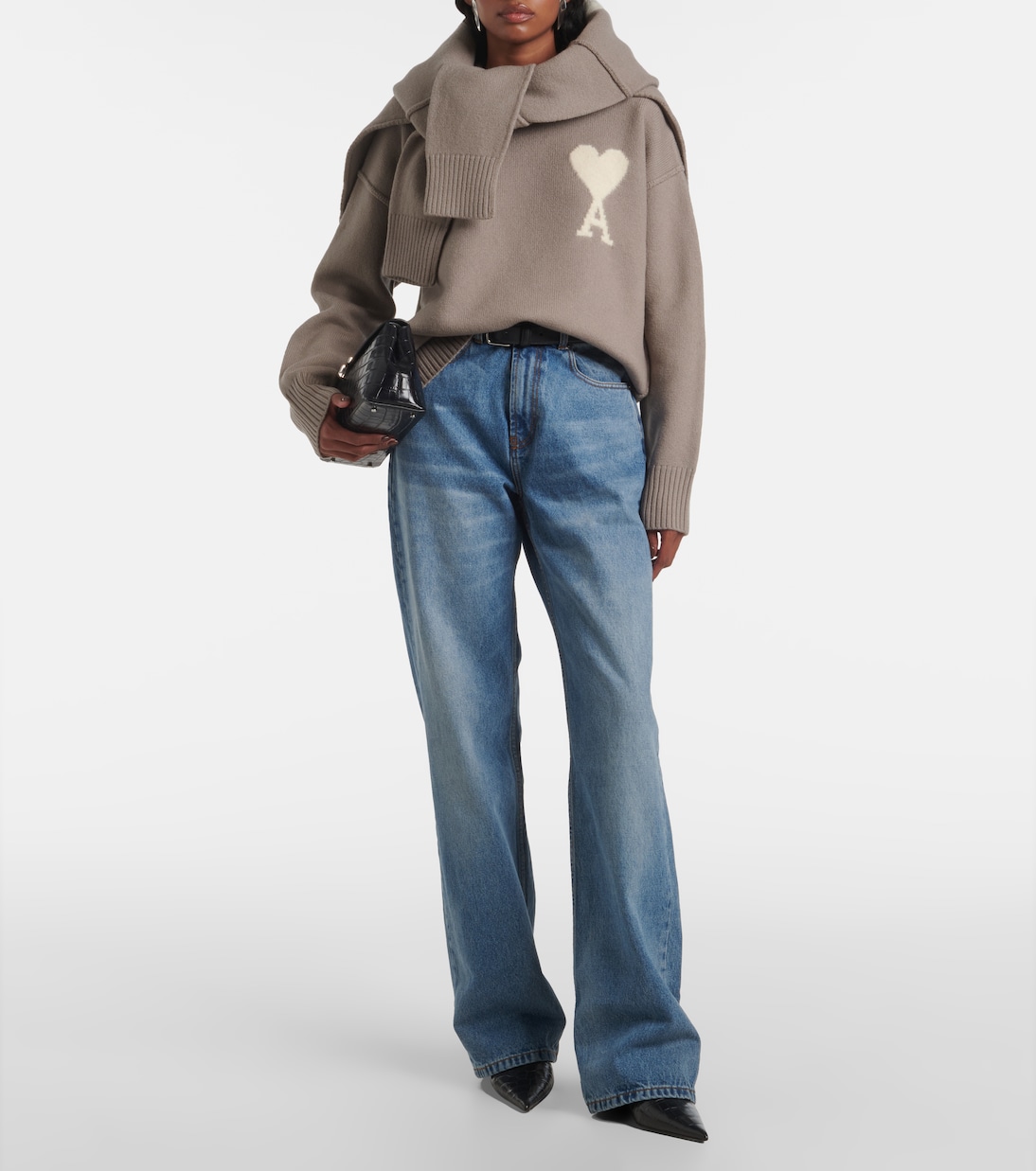 Ami de Cœur virgin wool sweater | Ami Paris