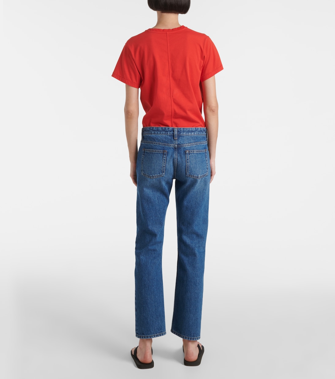 Jean slim Riaco à taille mi-haute | The Row