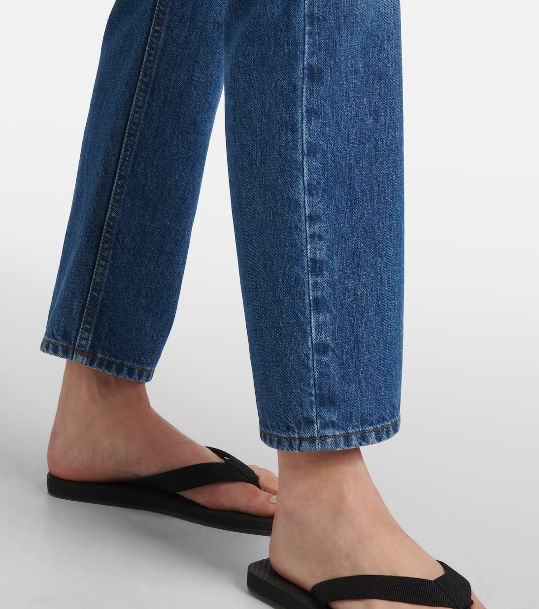Jean slim Riaco à taille mi-haute | The Row
