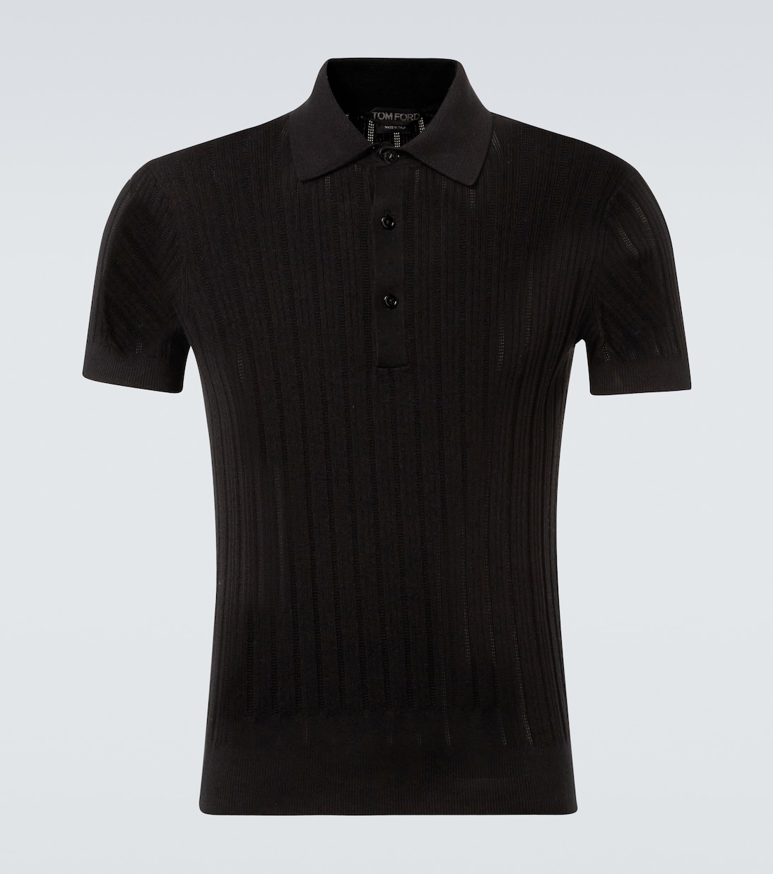 Polohemd aus Baumwolle und Seide | Tom Ford