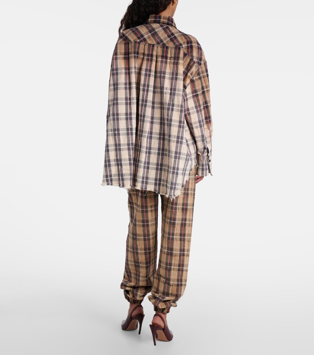 Diana checked cotton flannel shirt | The Attico