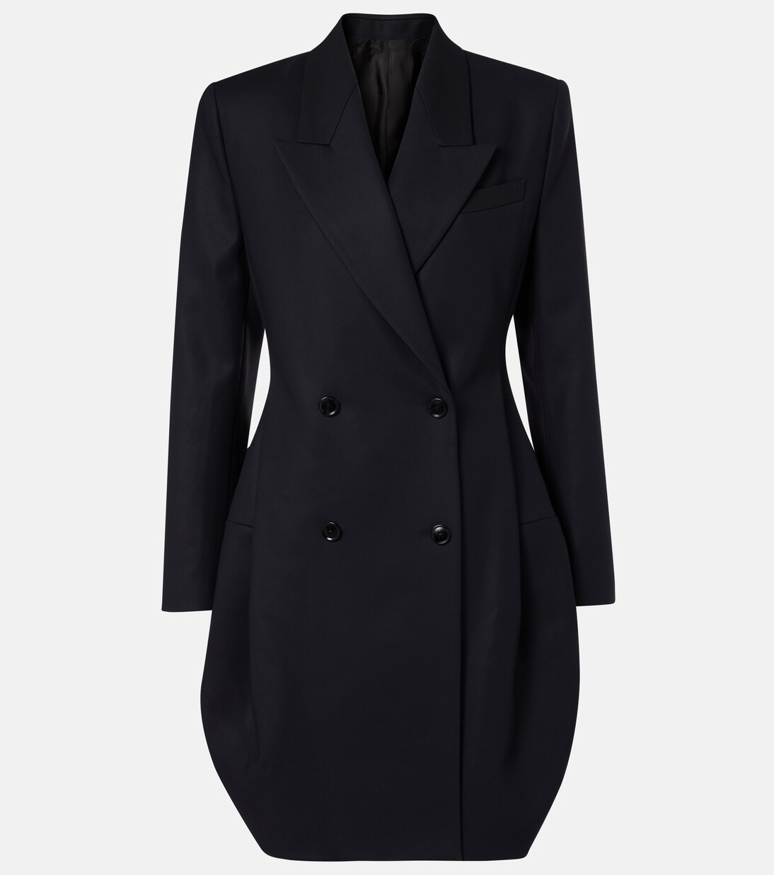 Double-breasted cotton blazer dress | Alaïa