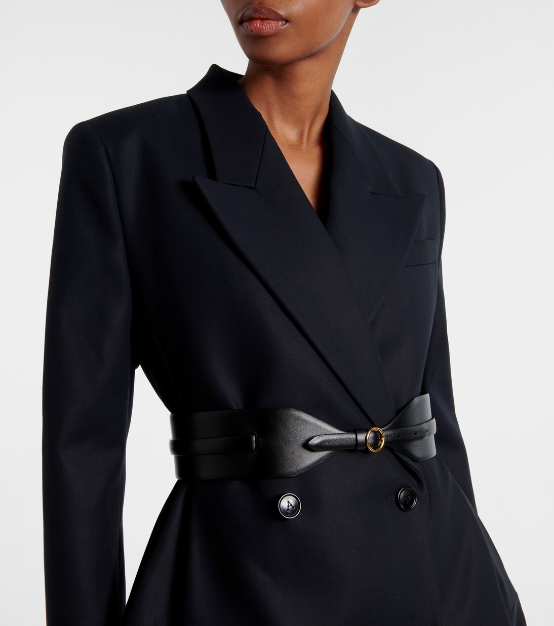 Double-breasted cotton blazer dress | Alaïa