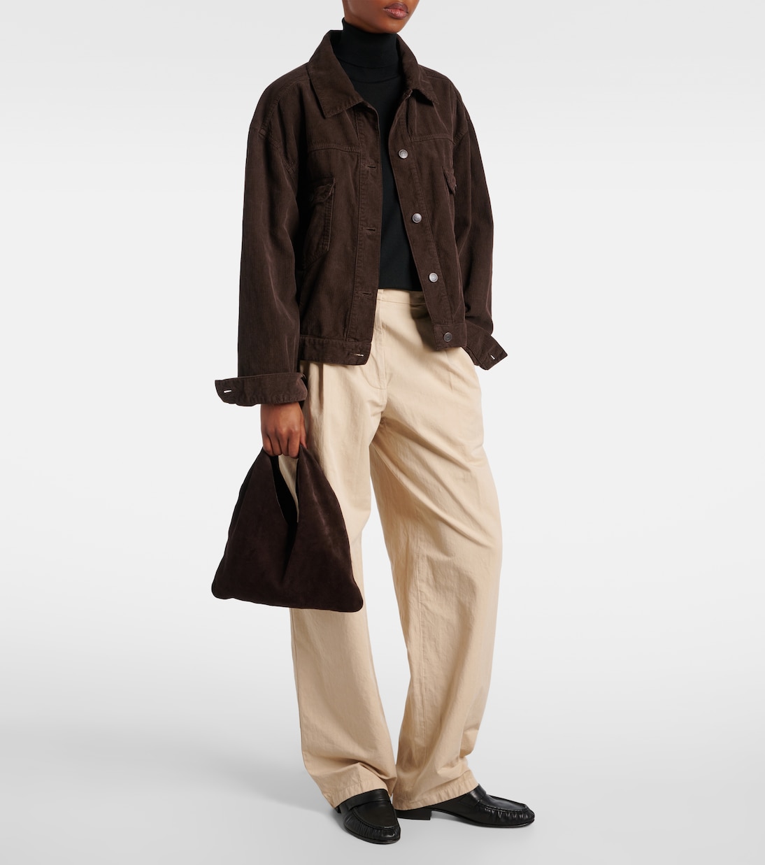 Bindle Small suede tote bag | The Row