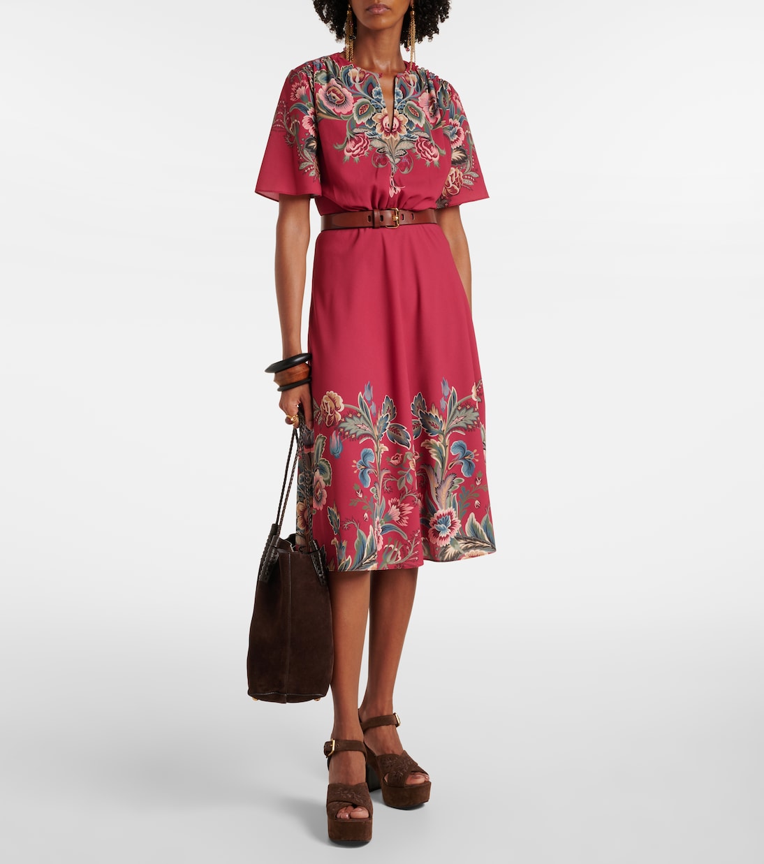Vestido largo de crepé de jersey | Etro