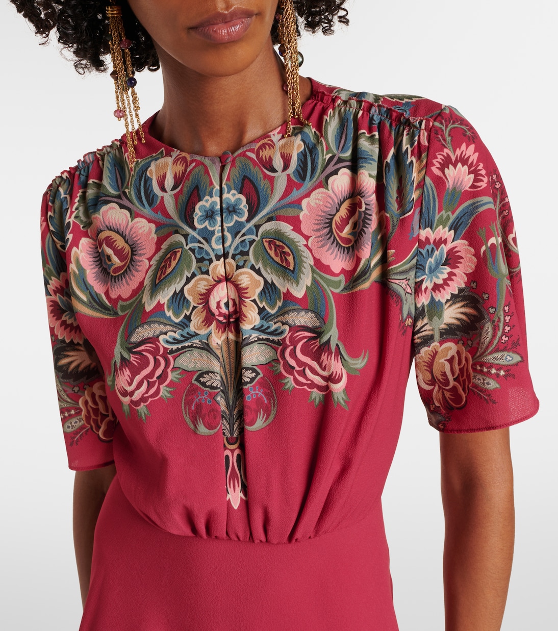 Vestido largo de crepé de jersey | Etro