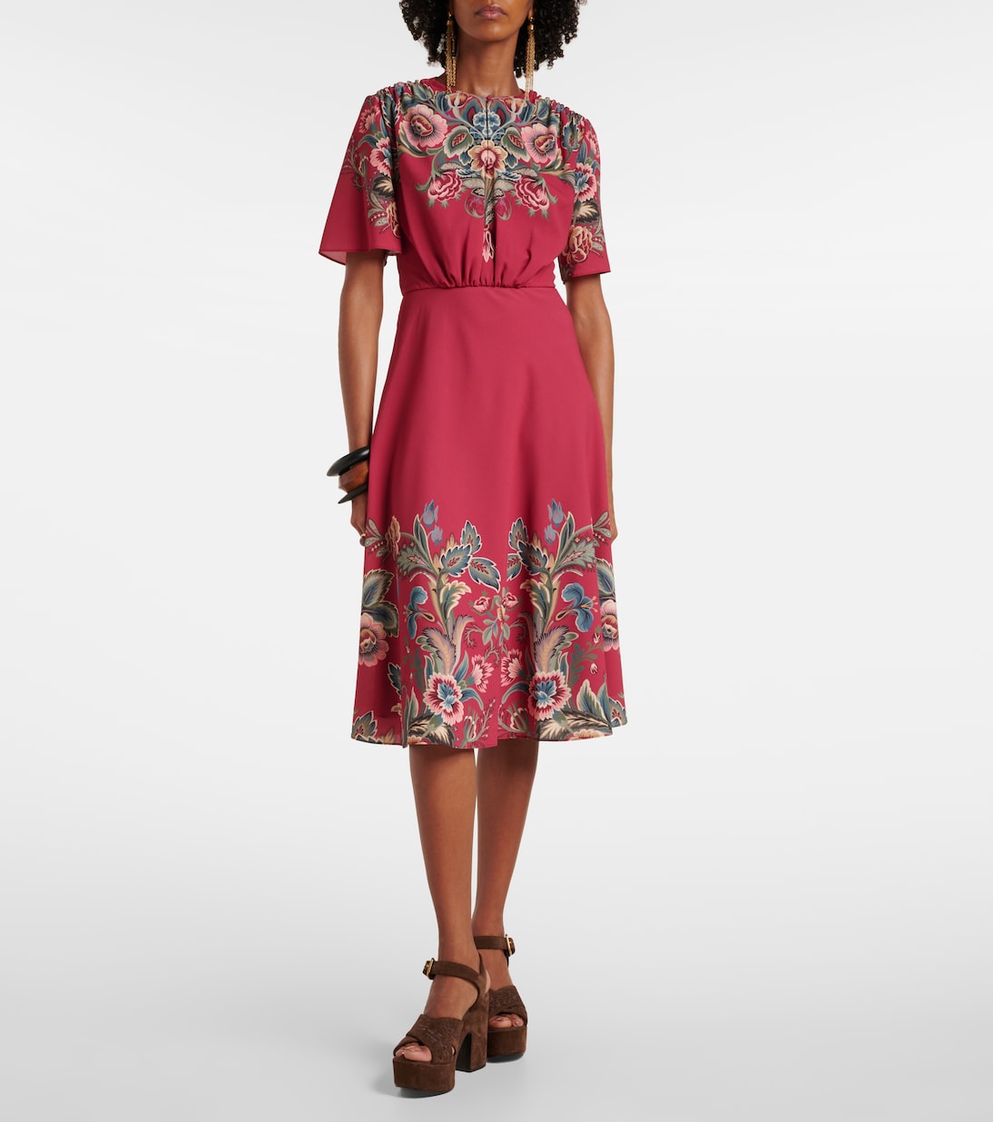 Vestido largo de crepé de jersey | Etro