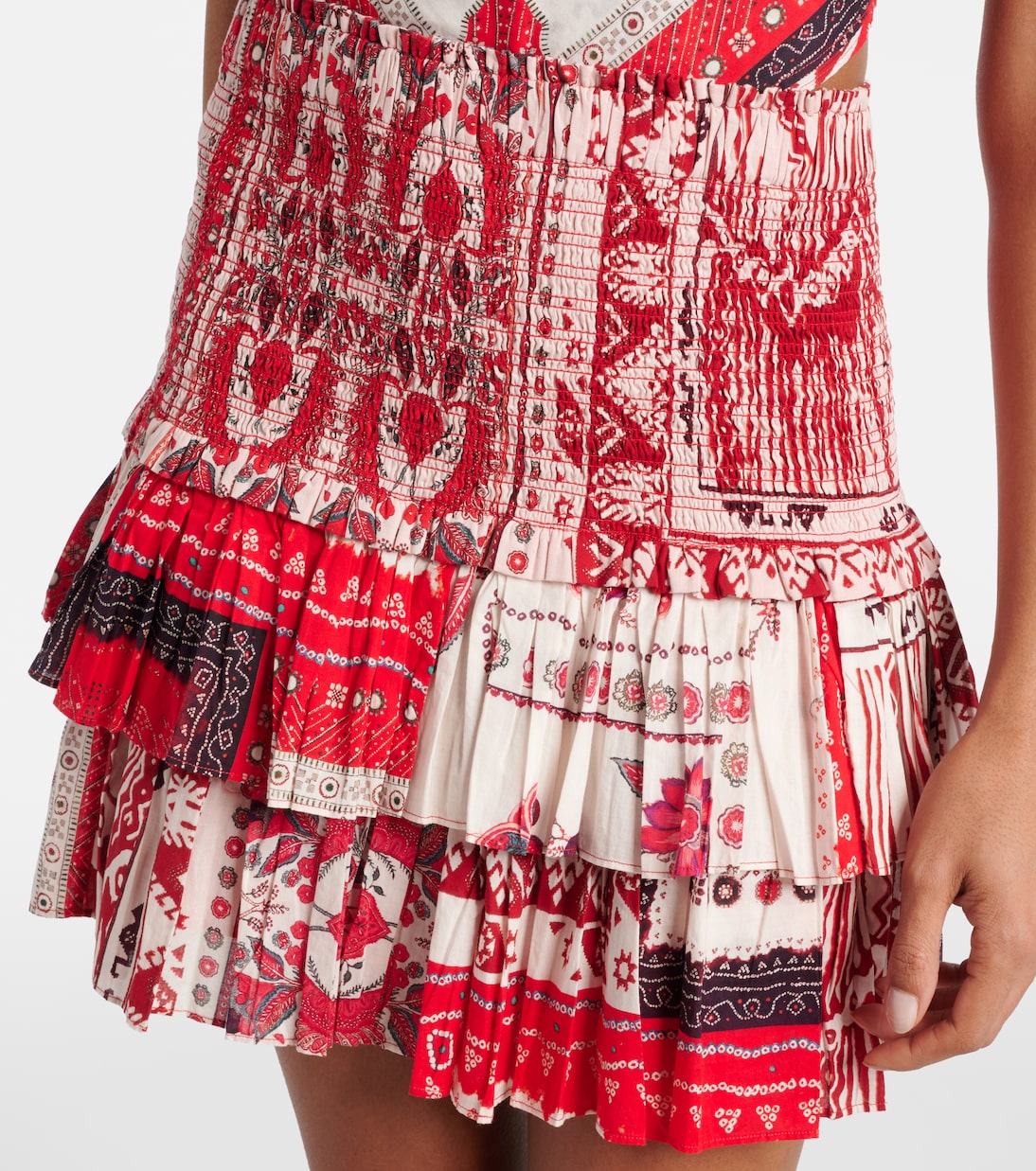 Minifalda Naomi de algodón estampada | Marant Etoile