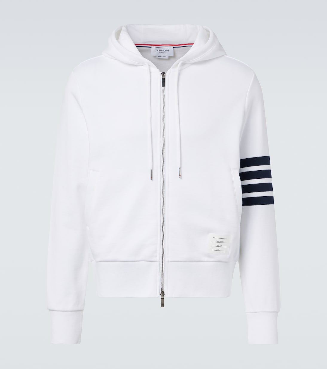 4-Bar cotton jersey hoodie | Thom Browne