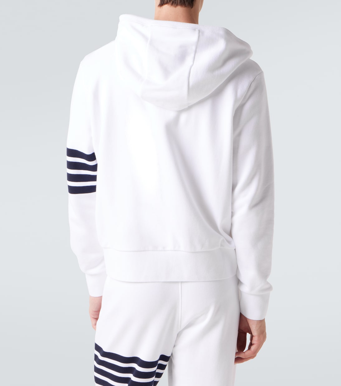 4-Bar cotton jersey hoodie | Thom Browne