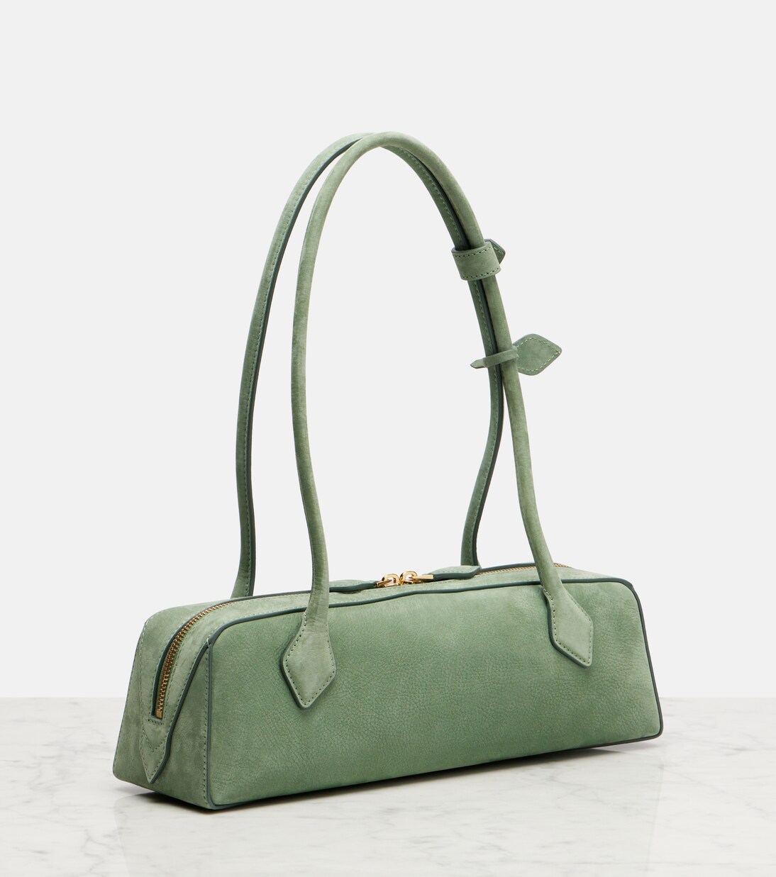 Le Teckel Medium suede shoulder bag | Alaïa