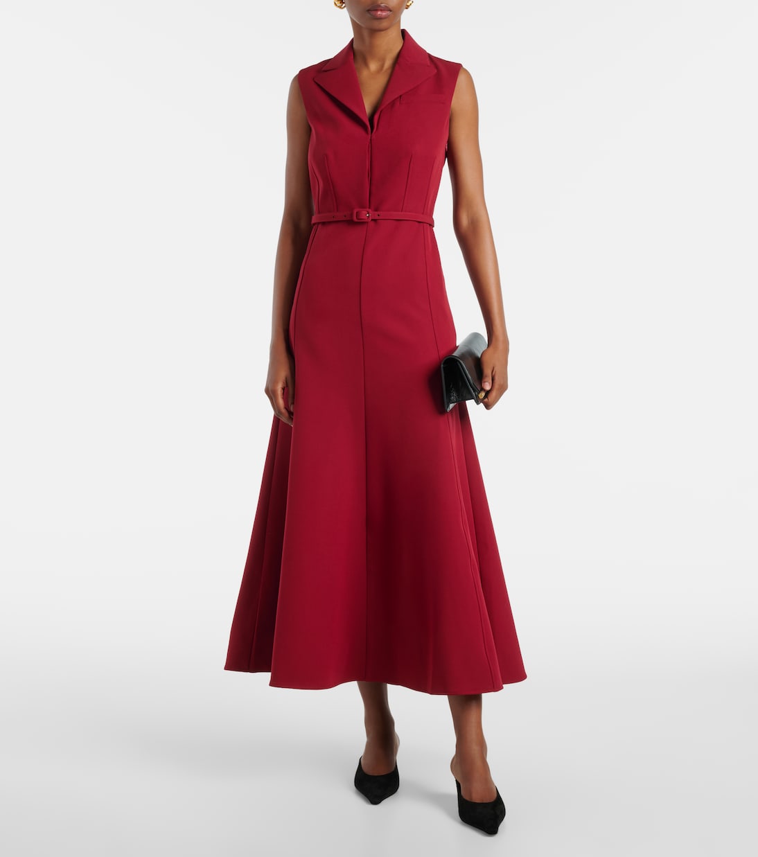 Abito midi in crêpe | Roland Mouret