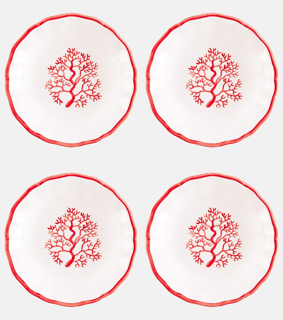 Coral set of 4 ceramic bowls | Les-Ottomans