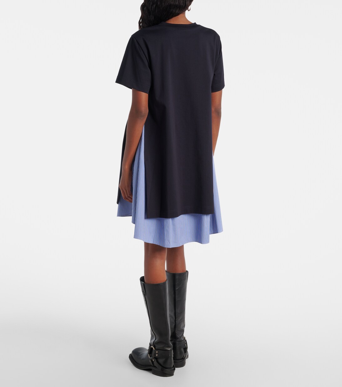 Striped cotton minidress | Sacai