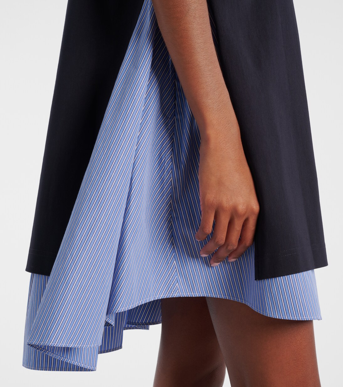 Striped cotton minidress | Sacai