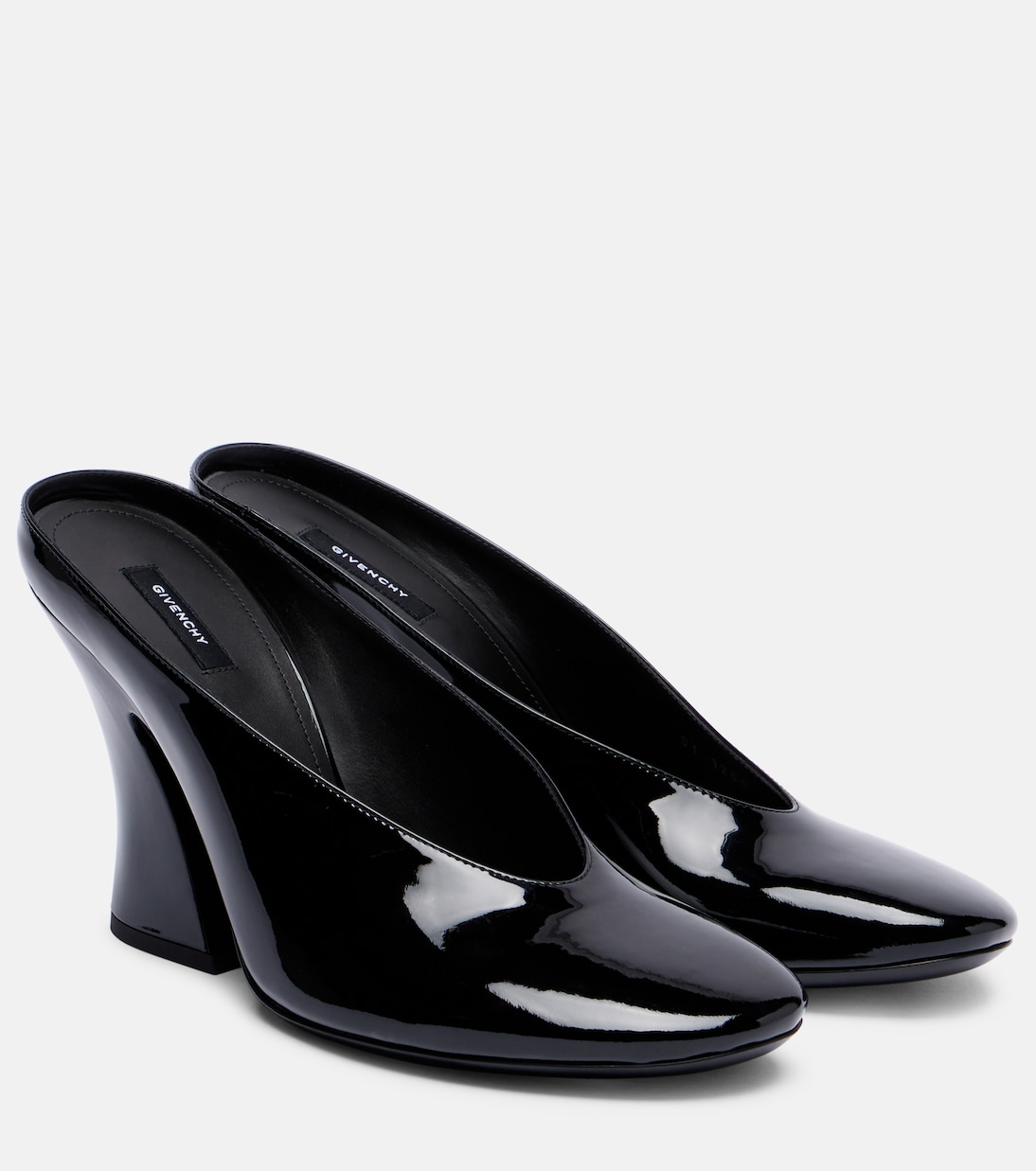 Sculpted 90 mirrored leather mules | Givenchy