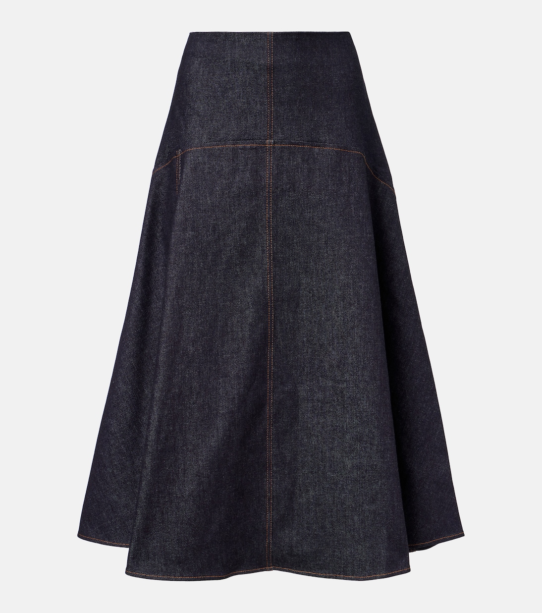 Triangle De-Nîmes denim midi skirt | Jacquemus