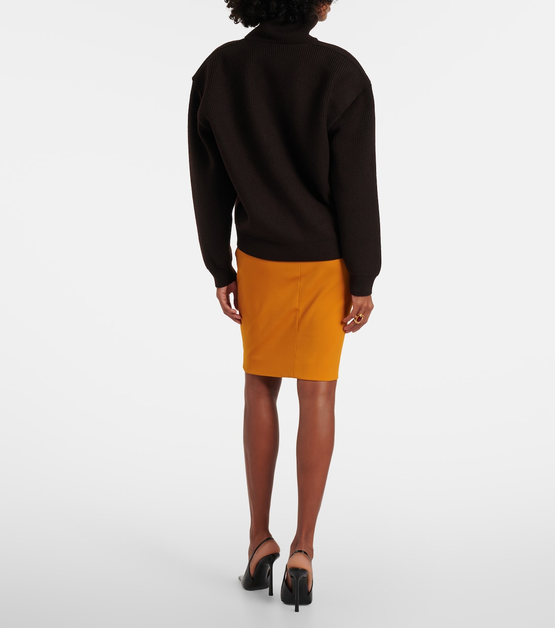 羊毛高领毛衣 | Saint Laurent