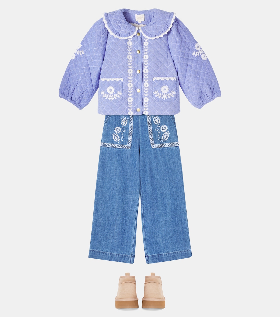 Bestickte Jacke Jouliana aus Baumwolle | Louise Misha