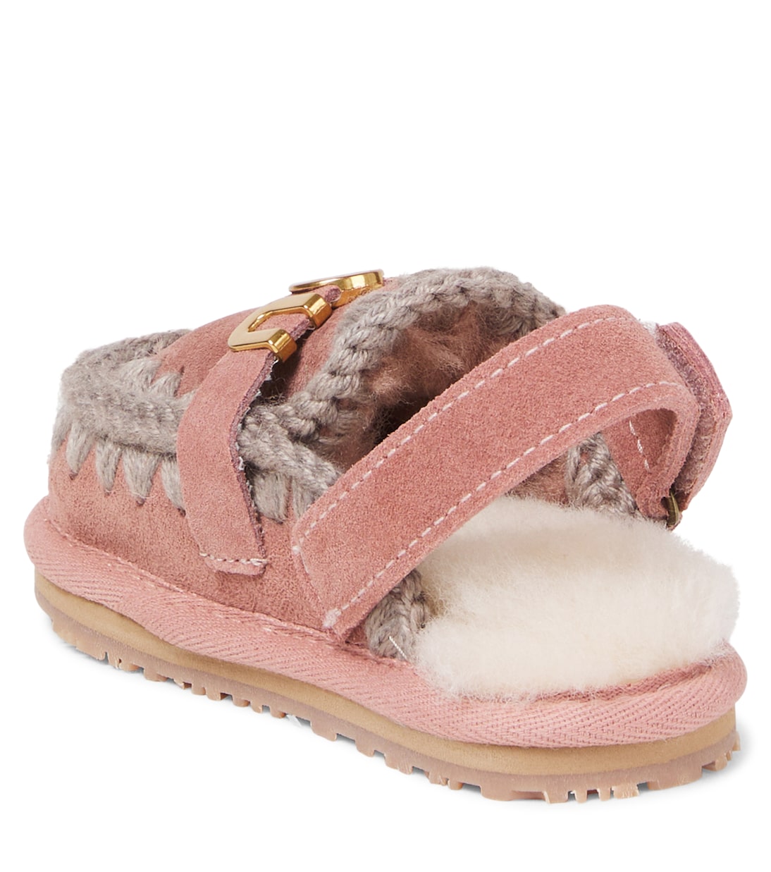 Slingback-Ballerinas aus Veloursleder | Mou Kids