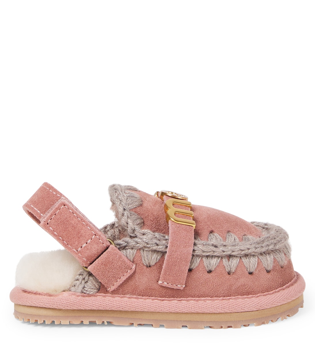 Slingback-Ballerinas aus Veloursleder | Mou Kids