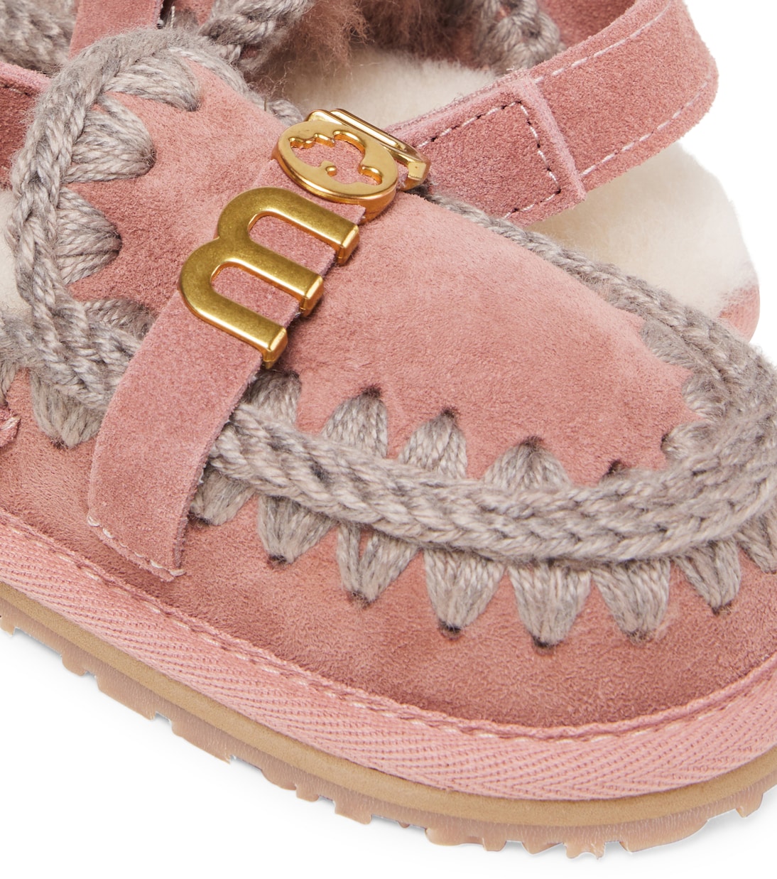 Slingback-Ballerinas aus Veloursleder | Mou Kids