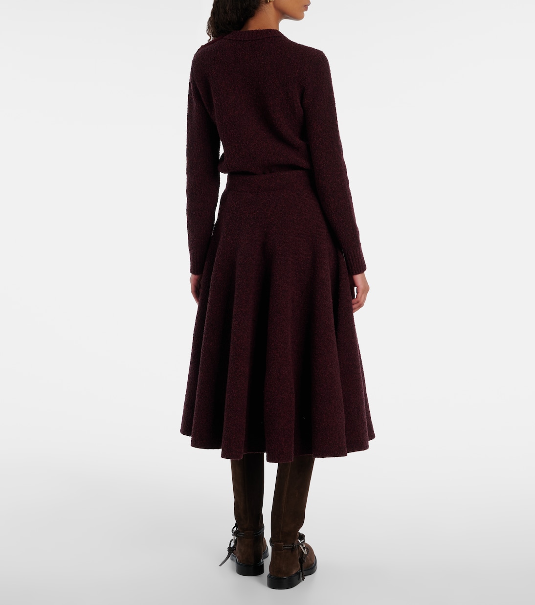 Falda midi Knot de punto | Bottega Veneta