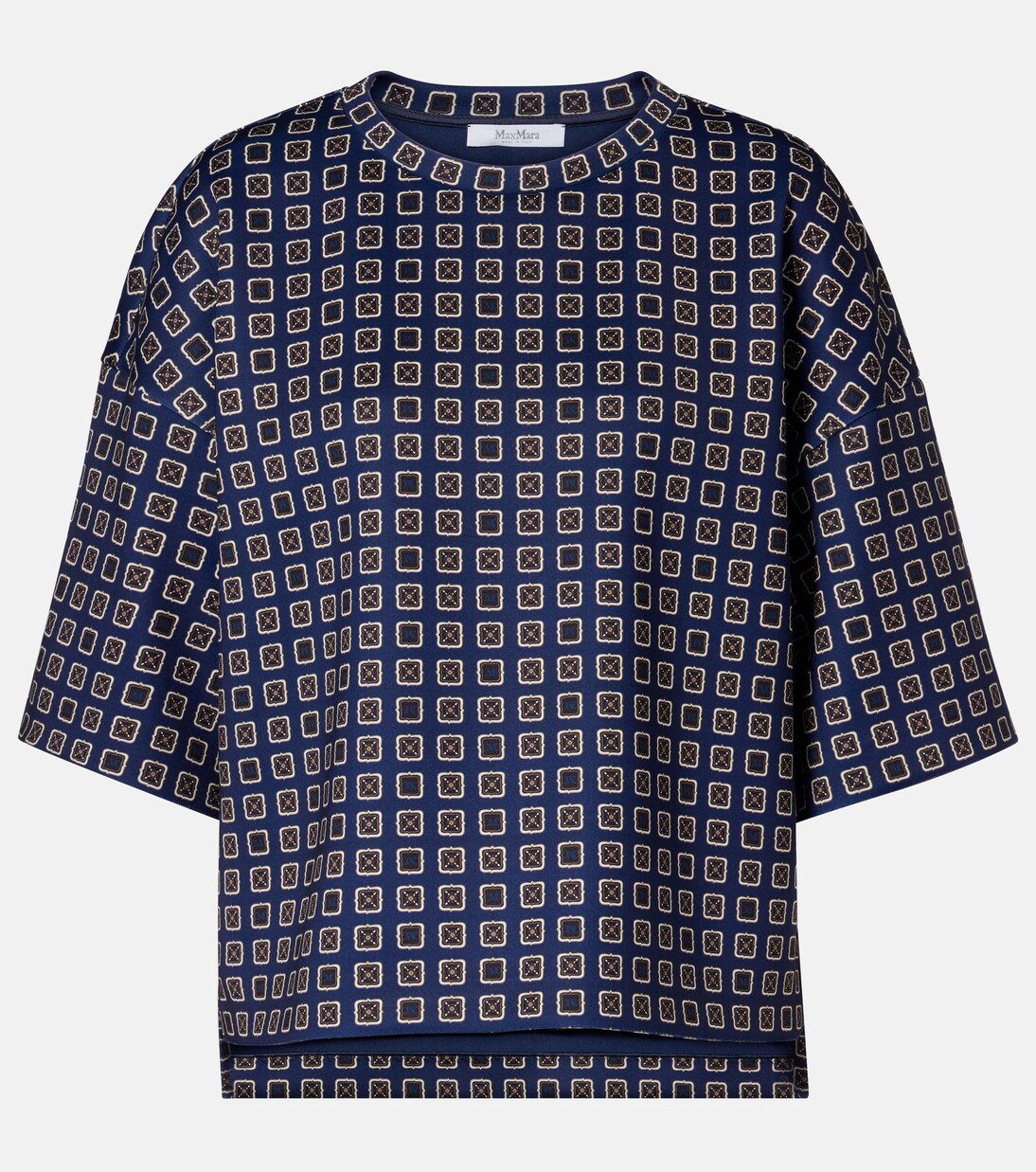 Notizia printed jersey top | Max Mara