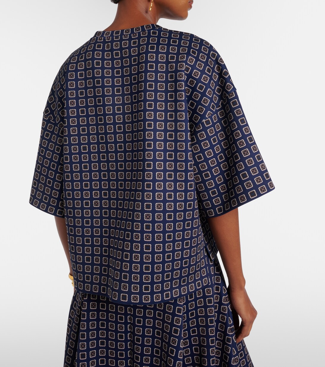 Notizia printed jersey top | Max Mara